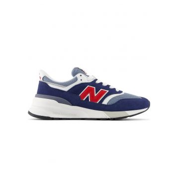 Tenisi barbati  997 Piele suede Albastru - Bleumarin