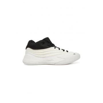 Pantofi din material textil cu model colorblock pentru baschet