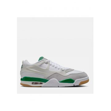 Pantofi sport barbati  Air Jordan 4 - gri/verde - Max Air - material textil