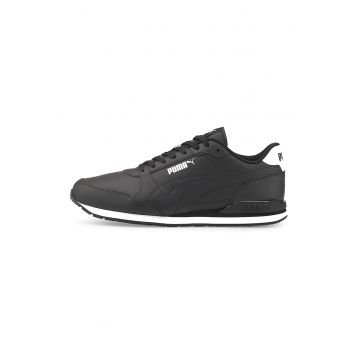 Pantofi sport cu garnituri de piele ST Runner v3 - Negru stins