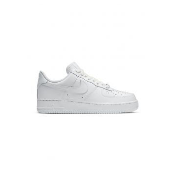 Pantofi sport din piele ecologica Air Force 1 - Alb optic