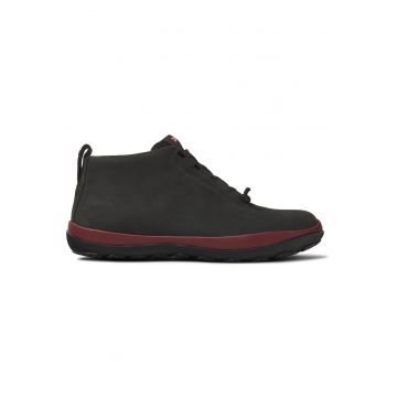 Pantofi sport impermeabili de piele Peu Pista GM 943 - Rosu/Gri inchis