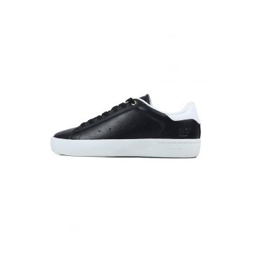 Pantofi sport low-cut de piele ecologica - Negru