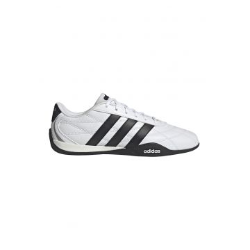 Pantofi sport low-cut din piele cu garnituri din piele ecologica Adipista - Negru/Alb optic/Alb murdar