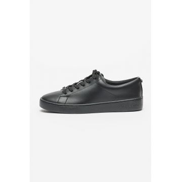 Pantofi sport low-cut din piele - Negru