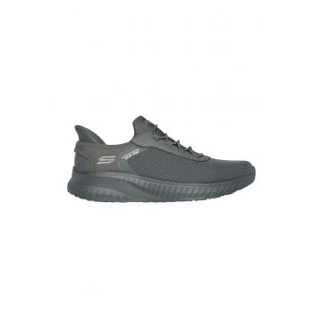 Pantofi sport slip-in din plasa si material sintetic Bobs - Gri