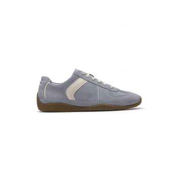Pantofi sport slip-on din piele intoarsa Meridor - Albastru prafuit/Alb murdar