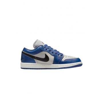 Tenisi  Air Jordan 1 Low DC0774-402 - piele naturala - Albastru/Alb - 38.5EU