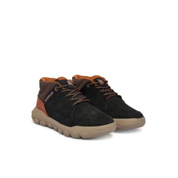 Tenisi barbati  negru/maro - piele naturala - model Hex Lite Cruise P726