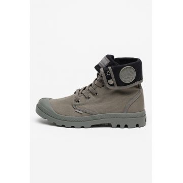 Tenisi canvas inalti Baggy - Negru/Gri inchis