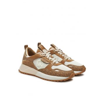 Tenisi dama  Husk 43F1THF - piele ecologica - maro/alb -