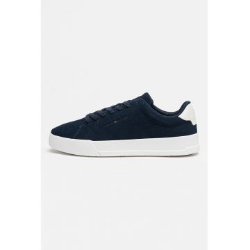 Pantofi sport Court Core din piele intoarsa cu logo discret - Albastru ultramarin