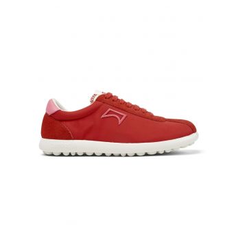 Pantofi sport cu insertii din piele intoarsa Pleotas - Rosu