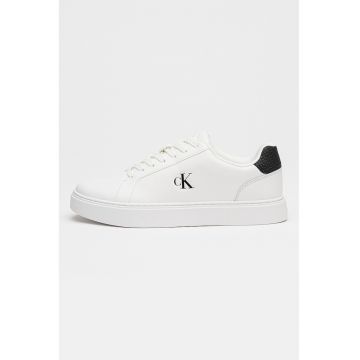 Pantofi sport low-cut din piele - Alb