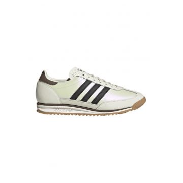 Pantofi sport low cut din piele - Negru/Alb murdar