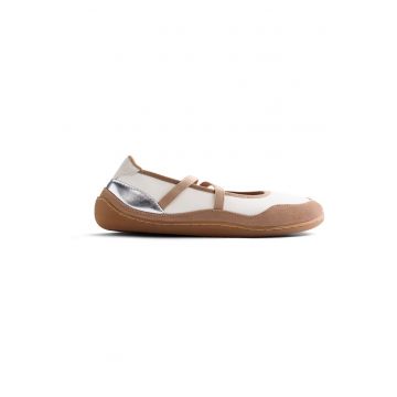 Balerini din piele Sporty - Maro