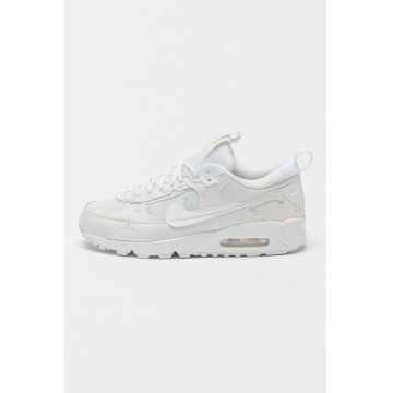 Pantofi sport cu garnituri de piele Air Max 90 Futura - Alb