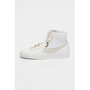 Pantofi sport din piele Blazer Mid '77 - Alb/Alb murdar