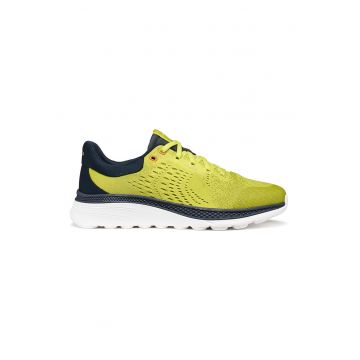 Pantofi sport Spherica Actif din material textil - Verde lime/Bleumarin