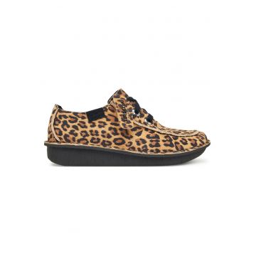 Tenisi dama  Leopard Suede Funny Dream - multicolor - piele naturala