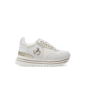 Tenisi dama -  model White - piele ecologica - culoare alba