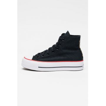 Pantofi sport cu talpa flatform Chuck Taylor All Star - Negru