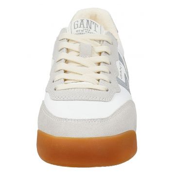 Pantofi sport din piele Beylana - Alb/Gri deschis