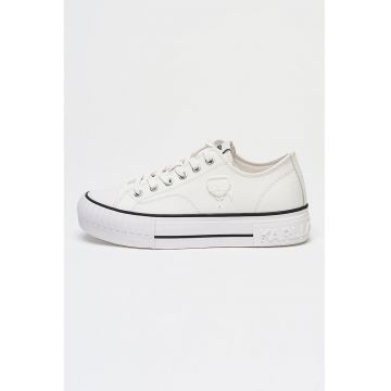 Pantofi sport din piele Kampus - Alb optic