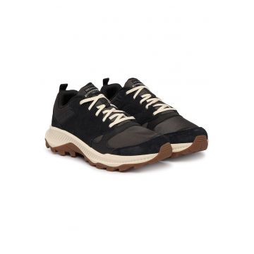 Pantofi trekking barbati -  piele naturala - negru maro