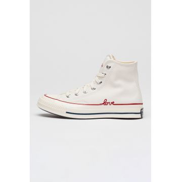 Tenisi mid-cut Chuck 70 - Alb