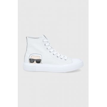 Karl Lagerfeld tenisi Kampus Iii femei, culoarea alb