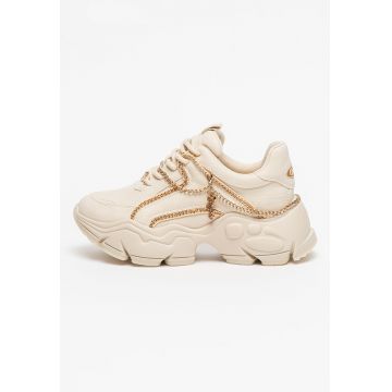 Pantofi sport de piele cu aspect masiv Binary Chain 2.0