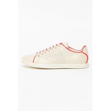 Pantofi sport din piele cu logo laser-cut