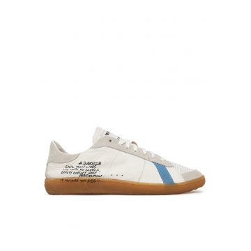 Adidasi  piele naturala - alb