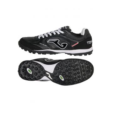Pantofi fotbal barbati Top Flex -  piele naturala/sintetic - negru/alb