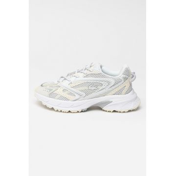 Pantofi sport cu insertii de plasa Neo Shot - Alb murdar/Crem
