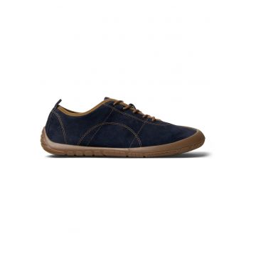 Pantofi sport de piele nabuc - Albastru