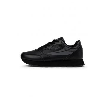 Pantofi sport din piele ecologica cu logo Hypert - Negru/Gri inchis