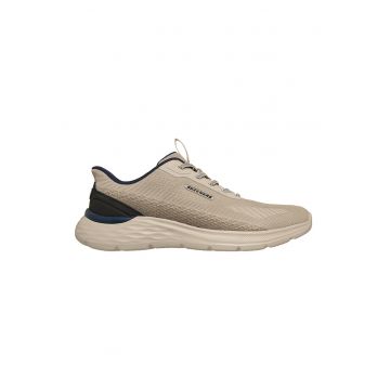 Pantofi sport din plasa Garner - Ellis - Negru/Maro taupe deschis