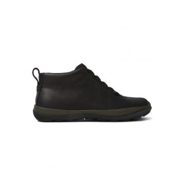Pantofi sport impermeabili de piele Peu Pista GM 943 - Negru/Verde masliniu