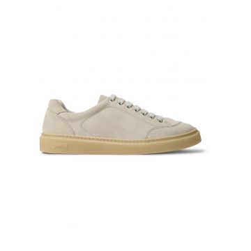 Pantofi sport Twentyfive din piele intoarsa cu brant moale - Bej