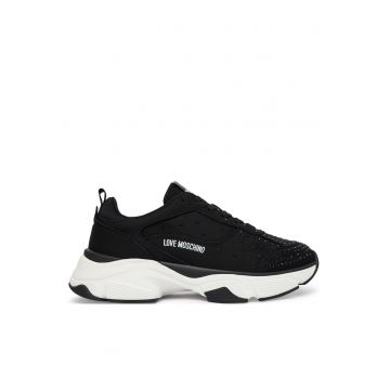 Tenisi dama -  Piele ecologica - Negru