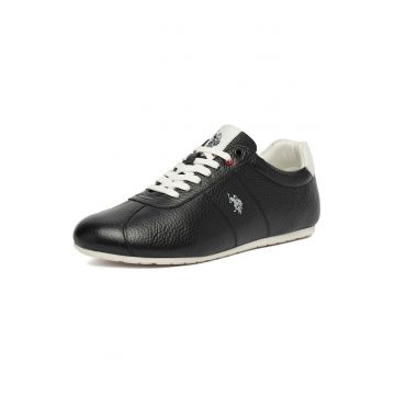 Tenisi dama - U.S. Polo Assn - piele naturala - negru - pentru femei