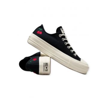 tenisi flatform cu detalii brodate Chuck Taylor All Star -
