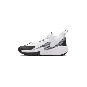 Pantofi cu garnituri din piele - pentru baschet Curry 3Z - Alb/Negru