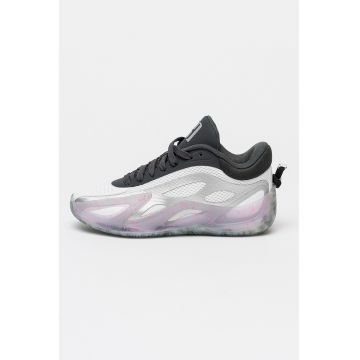 Pantofi Jordan Heir Series 2 cu detalii contrastante pentru baschet - Negru/Alb murdar/Argintiu