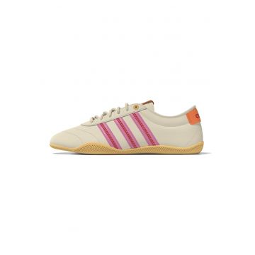 Pantofi sport Grand Court low-cut de piele - Roz pastel/Portocaliu mandarina/Bej deschis