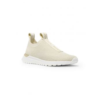 Pantofi sport slip-on cu banda logo Eolara - Auriu