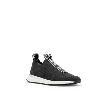Pantofi sport slip-on cu banda logo Nyxos - Negru