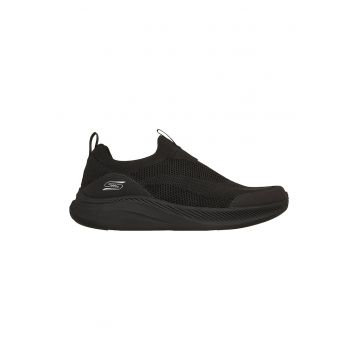 Pantofi sport slip-on din material textil Bobs Moda Flex - Negru/Gri deschis